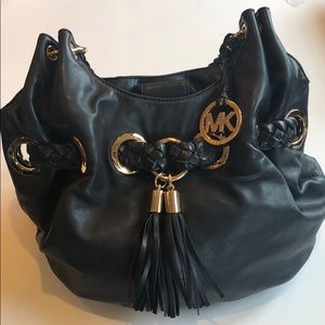 Michael Kors Leather Grommet Hobo Tote